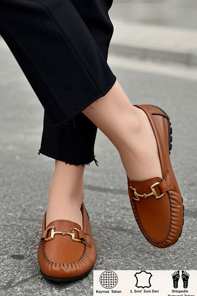 CEYDA SHOES Дамски мокасини с лека подметка и овален връх - ежедневни удобни балерини
