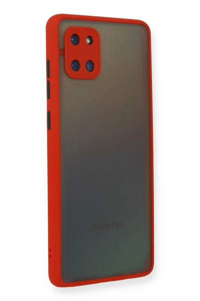 NewFace Samsung Galaxy A81 / Note 10 Lite Case Montreal Silicone Cover - Red Gelal