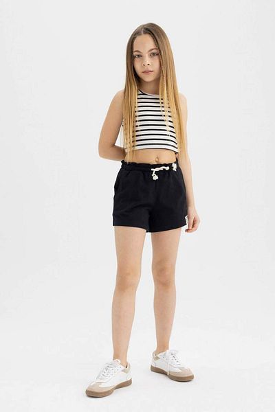 DeFacto Girl's Elastic Waist Printed Shorts A2455A825Hs