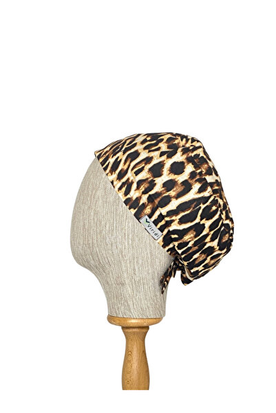 Viridi Medical Fashion Leopar Desen Cerrahi Klasik Bone