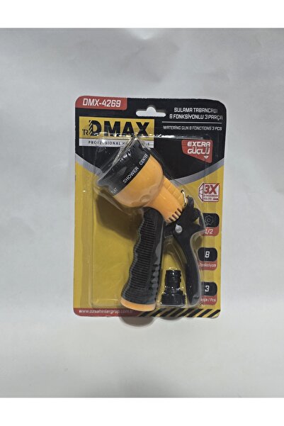 abnturk Extra Güçlü Otomatik Sulama Tabancası 8 Fonksiyonlu 3 Parça Tazyikli ...