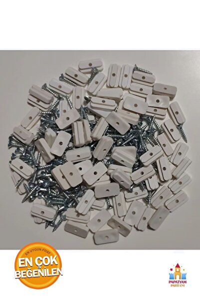 PapatyamPartiEvi Stor Perde Zebra Jaluzi Dikey Perde Korniş Montaj Seti 10 Ad...