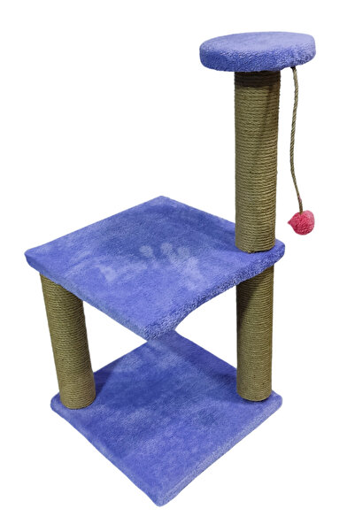 CATABYSS لوح خدش للقطط بلون أرجواني مدبب بطبقتين مستدير مدبب من حبل من النوعية الرفيعة