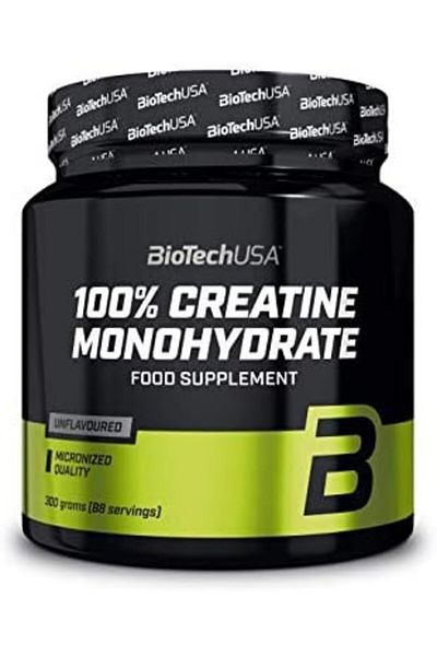 BiotechUSA 100% Creatine Monohydrate, Creatin Monohydrate Pharmaceutical Grade Powder No Added Flavo