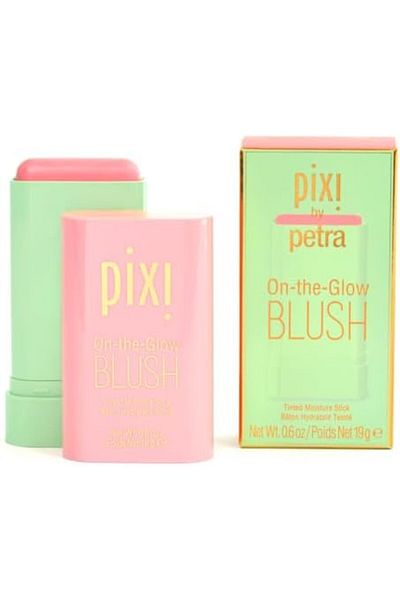 pixi On-The-Glow Blush Stick, Shade: Fleur, 9 Pieces, 19g