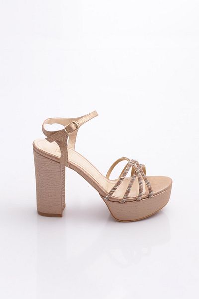 DGN Pantofi de seara de dama cu toc gros 2623192131542322