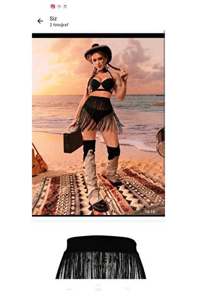 nuriçgiyim Tassel Fringe Pareo