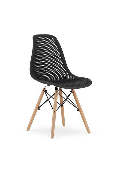Avex Scaun în stil scandinav, Artool, maro, PP, lemn, negru, 44.5x51x82.5 cm