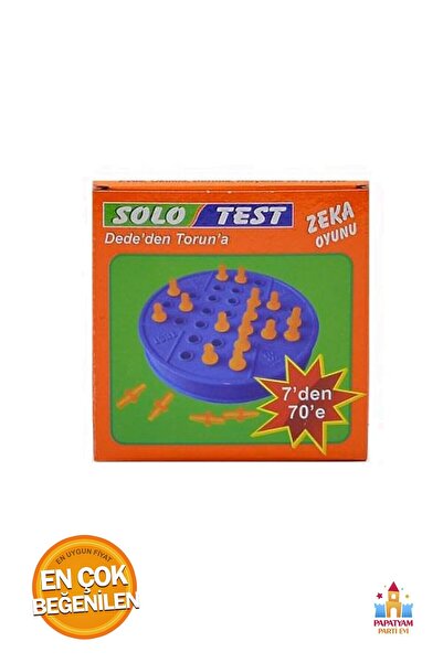 PapatyamPartiEvi Toy Solo Test Game Solo Test Mind Intelligence Game