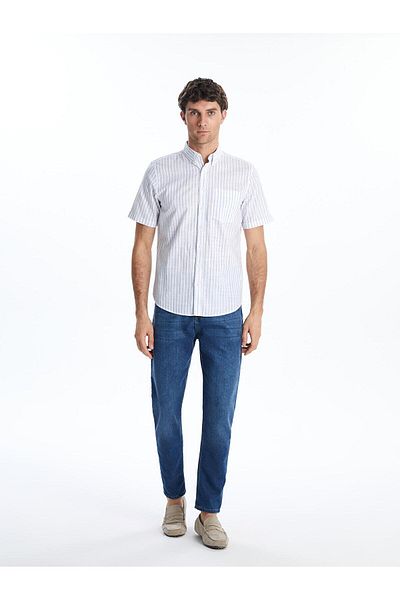 LC Waikiki Cămașă pentru bărbați cu dungi LCWAIKIKI Classic Regular Fit (S5)
