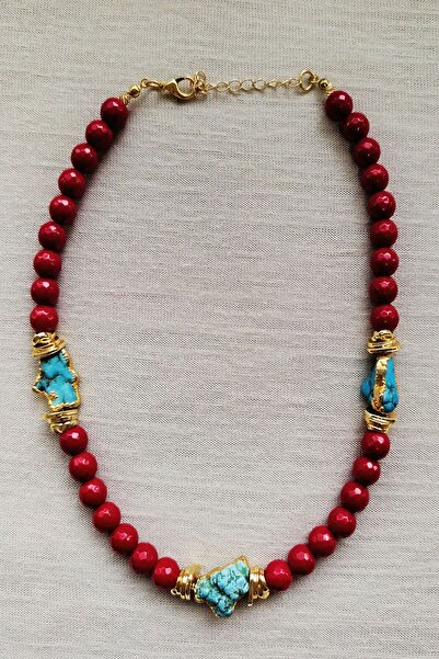 UTOPIAN Turkuaz Mercan Kolye