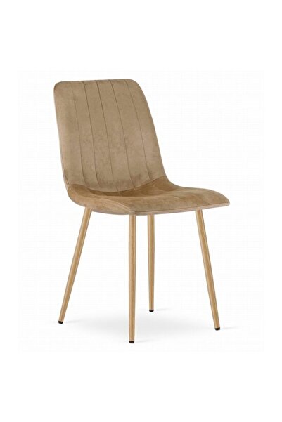 Avex Scaun de bucătărie/living, Artool, Lava, catifea, metal, maro, 45x55x86 cm