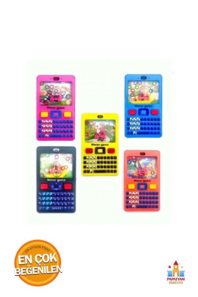 PapatyamPartiEvi Cep Telefonu Şeklinde Suda Halka Geçirme Oyunu - Eğlenceli ve Su Geçirmez Tasarım, Tetris Atari ile