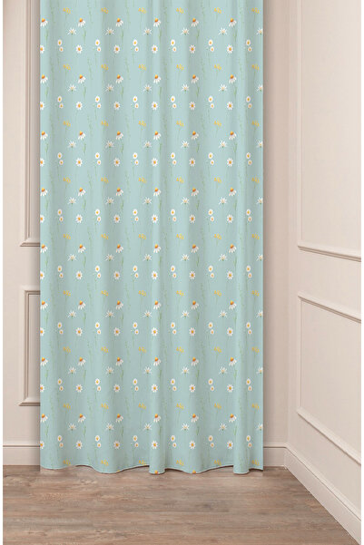 GREENDECOR Flori Frunze Patrate Linii geometrice Model Design special Digital cu imprimeu (O singură aripă) Fundal Cortina