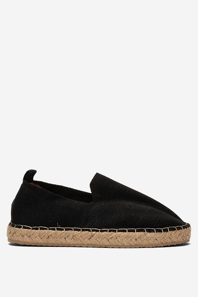 Liger Unisex Handmade Knitwear Espadrille Black