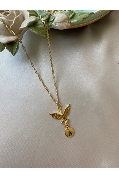 Asia by Leuvoié Asia By Leuvoie Altın Kaplama A Harfli Anka Kuşu Kolye