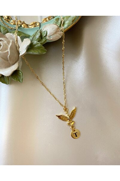 Asia by Leuvoié Asia By Leuvoie Altın Kaplama T Harfli Anka Kuşu Kolye