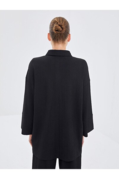 LC Waikiki LCW Modest Dokulu Oversize Kadın Gömlek Tunik (S5)