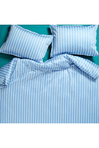 Zsa Zsa Zsu طقم غطاء لحاف من الساتان القطني مقاس 300 Tc مخطط واسع مقاس 240 × ...