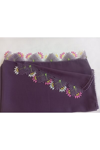 NUMİSTORE İğne oyası mürdüm rengi namaz örtüsü