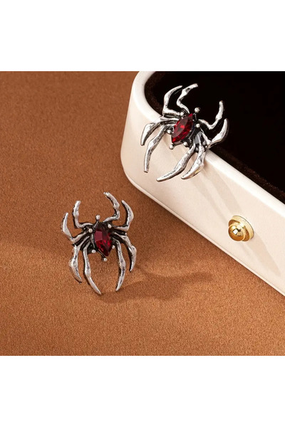 MİLALAZO Vintage Hip Hop Küpeler Dayanıklı Küpeler Örümcek Küpeleri Gotik Punk Kadın Ve Erkek