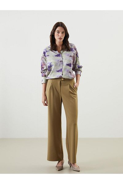 LC Waikiki Γυναικείο παντελόνι LCW Vision Loose Fit Crepe (S5)