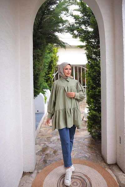 Nergis Neva Butik Φιόγκος Casual Tunic