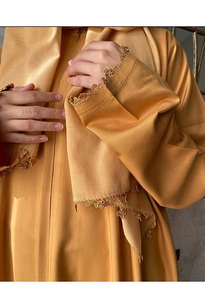 Nimet Abla Butik Hand Embroidered Prayer Robe Suit