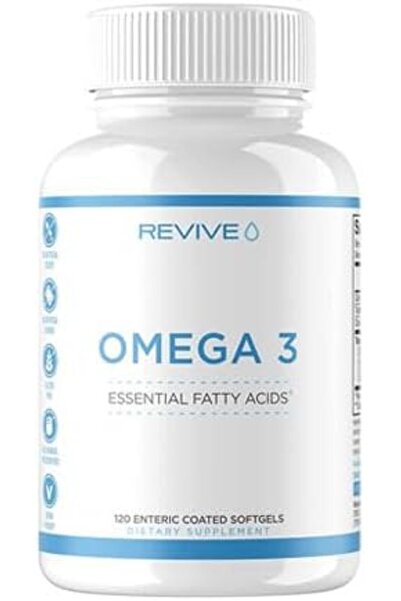 Revive كبسولات أوميجا 3-120 المغلفة معويًا