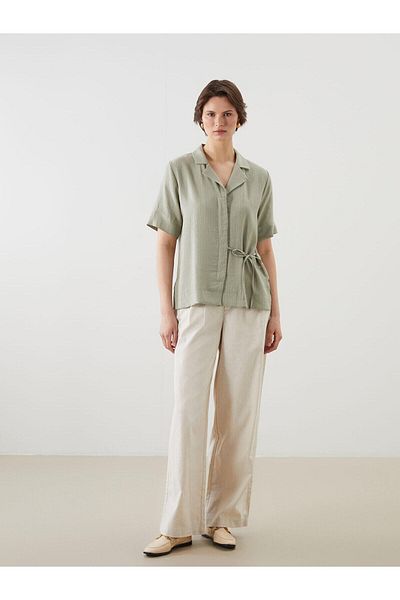 LC Waikiki Lcwaikiki Classic Textured Women's Shirt (S5)