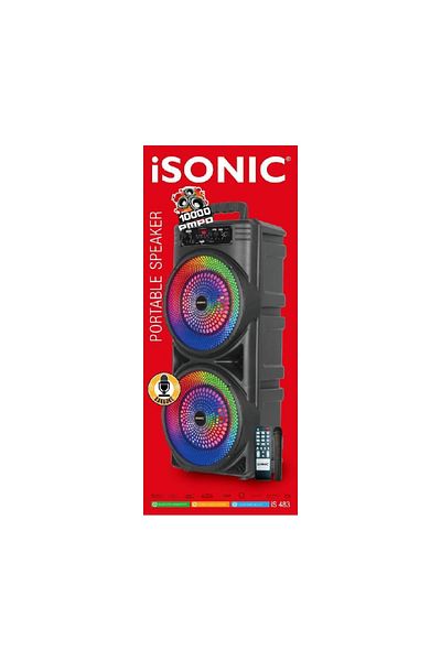iSonic Portable Speaker 10000 Pmpo, Is483 - Black