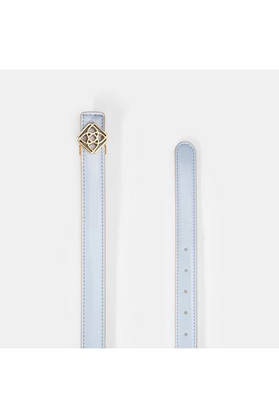 Desa Women's Blue / Powder Double Sided Patent Leather Belt