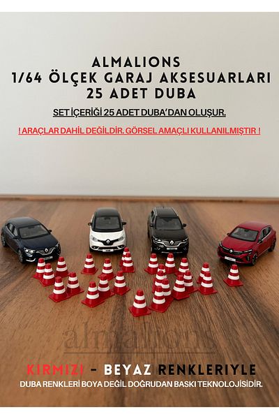 almalions 1/64 Scale Diaroma Traffic Garage Accessories Pontoons Red & White