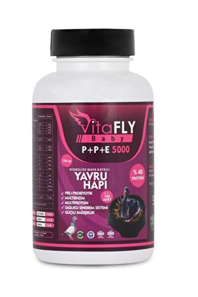 VİTAFLY PPE-5000 Yavru Hapı Güvercin Kus Kanatlı Sarımsaklı Gelisim Destek