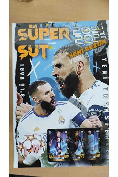 AKSAN Süper Şut Üçlü Futbolcu Kartı 150 Adet