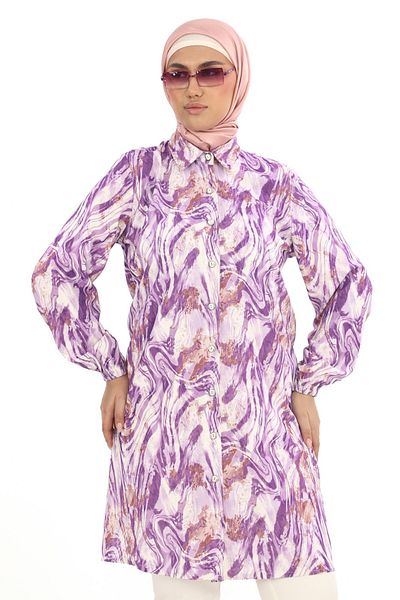 TUNİK Women's Patterned Hijab Tunic