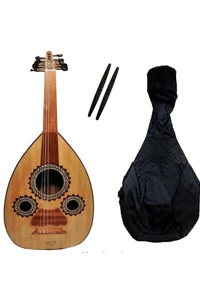 alkaraz music Musical Cherry Semi-Lux Oud with Bag and 2 Picks