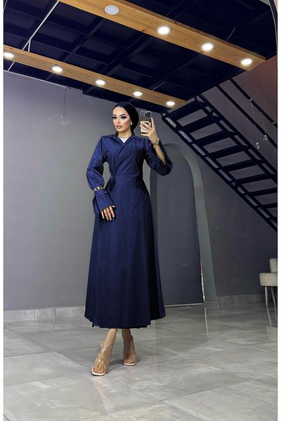 MERVEPLUME Plume Women's Long Hijab Stylish Dress Comfortable and Tie Dress
