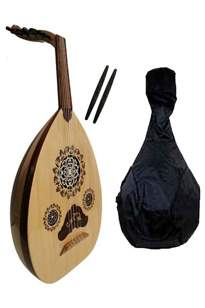 alkaraz music Semi-Luxury Musical Oud with Bag and 2 Picks