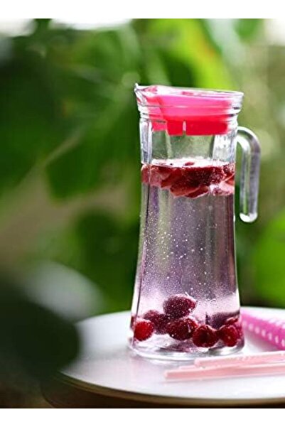 LAV Truva Glass Jug With Lid and Handle, 1400 CC / 1.4 Liter, Clear