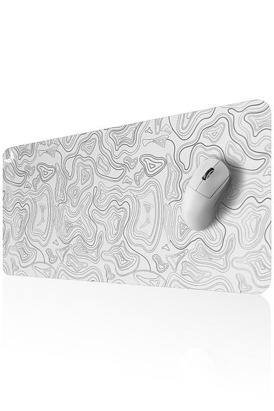 GoLite Classic - 70x30 Topography B Gaming Mouse Pad Bază anti-alunecare Tastatură mare Mousepad Mousepad