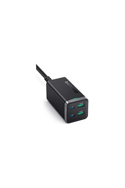 RavPower منصة شحن من راف باور 4 منافذ شحن بي دي شحن سريع بقوة 65 واط