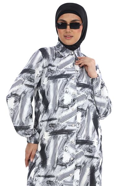 TUNİK Women's Patterned Hijab Tunic