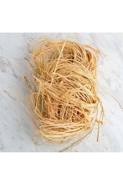 HOBİ Natural Raffia Rope Banana Fiber Natural Rope 100 Gr Straw Rope Decoration and Package Filling Material