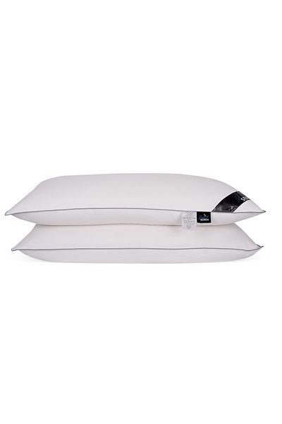 Gentelle Luxury Feather Pillow - 50x90 cm -100% Cotton Cover -50% Duck Feather & 50% Duck Down Filling-1300g