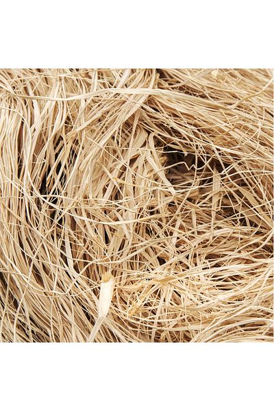 HOBİ Natural Raffia Rope Banana Fiber Natural Rope 100 Gr Straw Rope Decoration and Package Filling Material