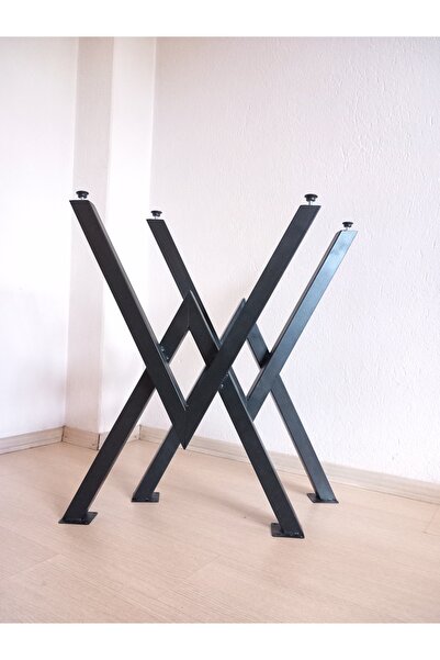 ELA FURNITURE Wakko Metel Ela - Yemek Masası - Mutfak Masası - Masa Ayağı - 2...