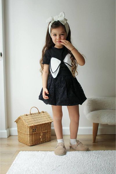 maykids Black Skirt Suit