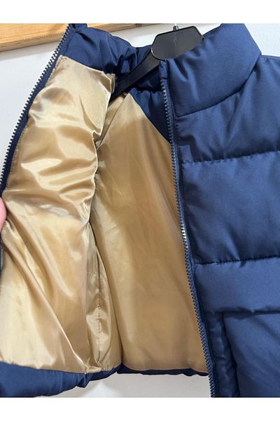 Motebarn Wear Boy's Puffer Vest Navy Blue