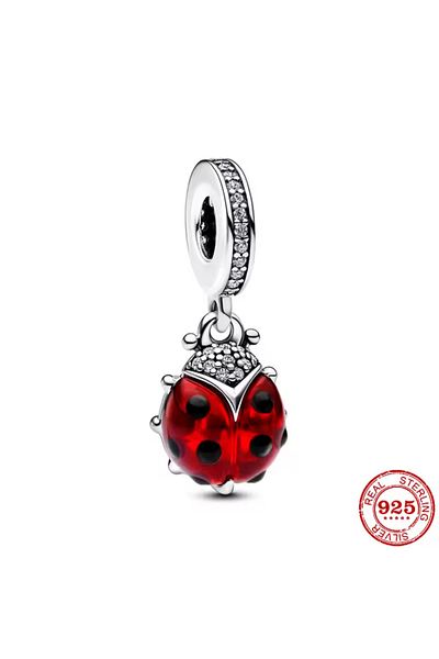 Hector&Co. Jewellery S925 Stamped Ladybug Dangle Charm